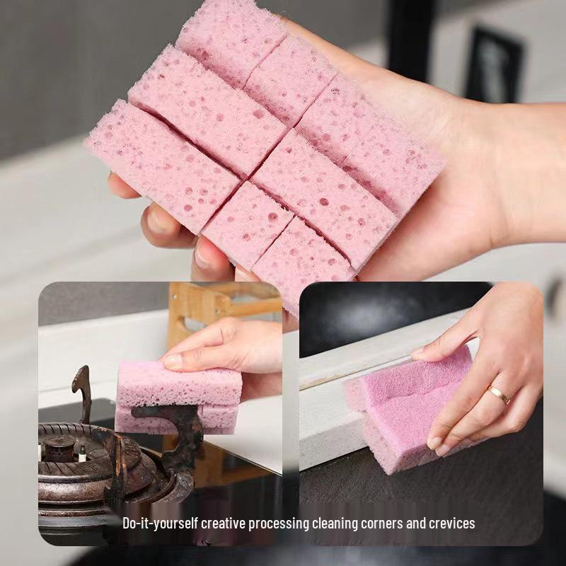 Durable Double-Sided Kitchen Sponge: Thick, Long-Lasting Scourer for Cleaning Dishes & Removing Oil Stains