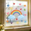 Rainbow Love Wall Sticker - Decorates Children's Room, Living Room, Kitchen and Bathroom Walls