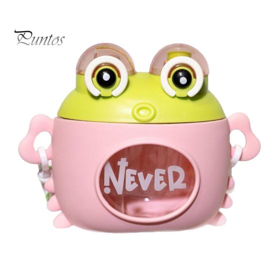 

Детская бутылка для воды с ремешком и соломинкой в виде краба, мультяшная кружка для питья, кувшин для мальчиков и девочек, емкость 600 мл, бутылка для воды для активного отдыха и использования в школе розовый