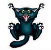 Auto Motorcycle Sticker 3D Crazy Cat Car- styling Car Sticker and Decal Car Window Decor Body Decor