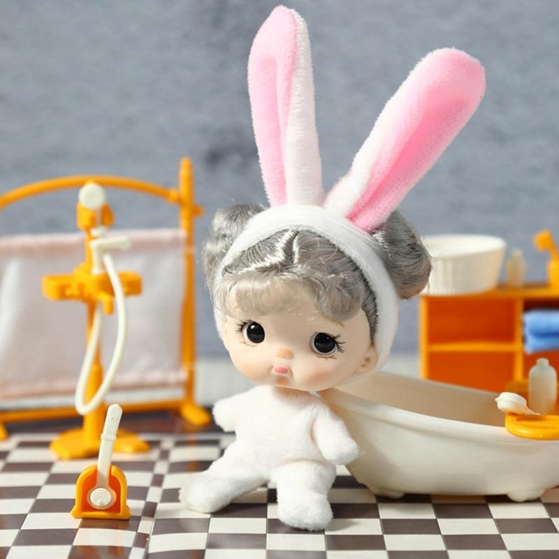 Tiny Doll Plastic Mini Doll with Small Clothes for Girls 4" Little Doll Reborns Baby Gift Bag Decors Accessory
