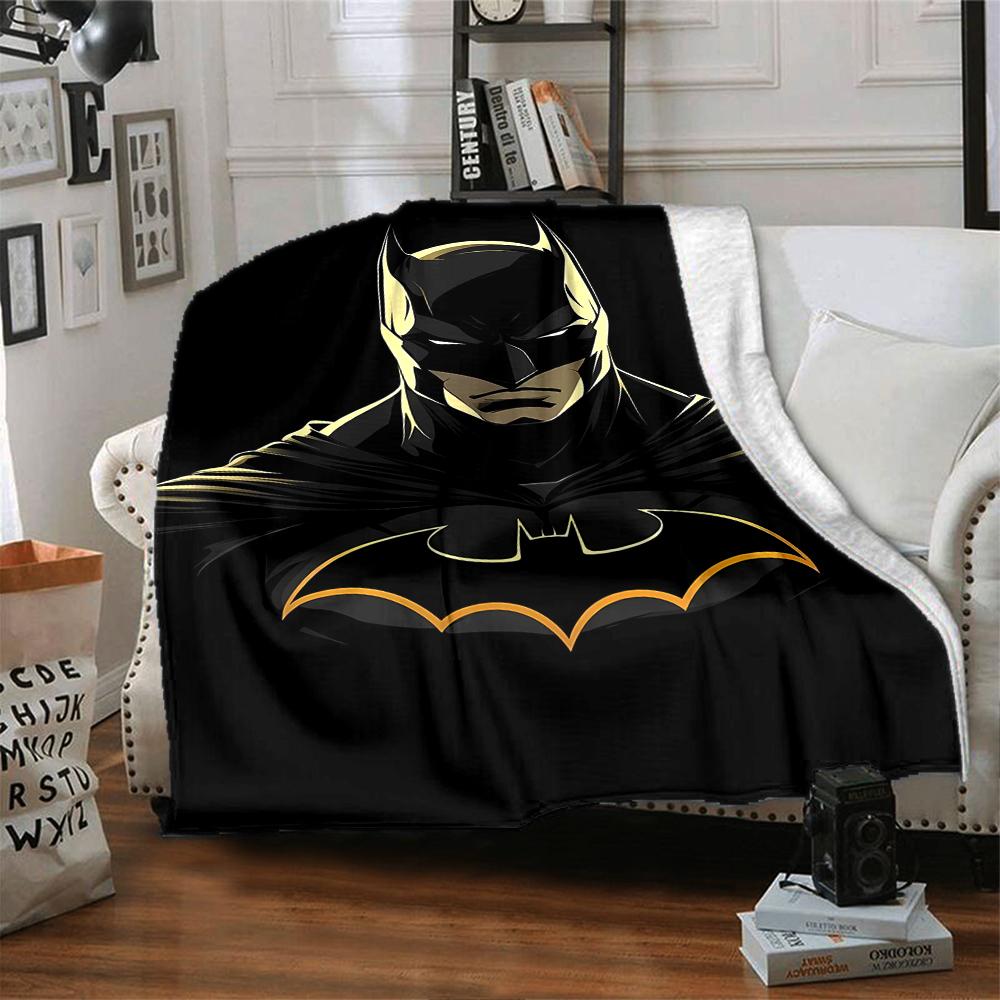 Batman Theme Printed Blanket - Perfect for Couch, Bed, Travel & Outdoor Use | Machine Washable, Cozy & Durable.