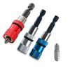 2PCS 1/4" Hex Shank Screwdriver Bit Holder Stainless Steel Electric Screwdriver Bit Connecting Rod Extension Rod Power Tool Part