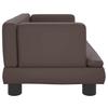 Dog Bed Brown 60x40x30 cm PU Leather