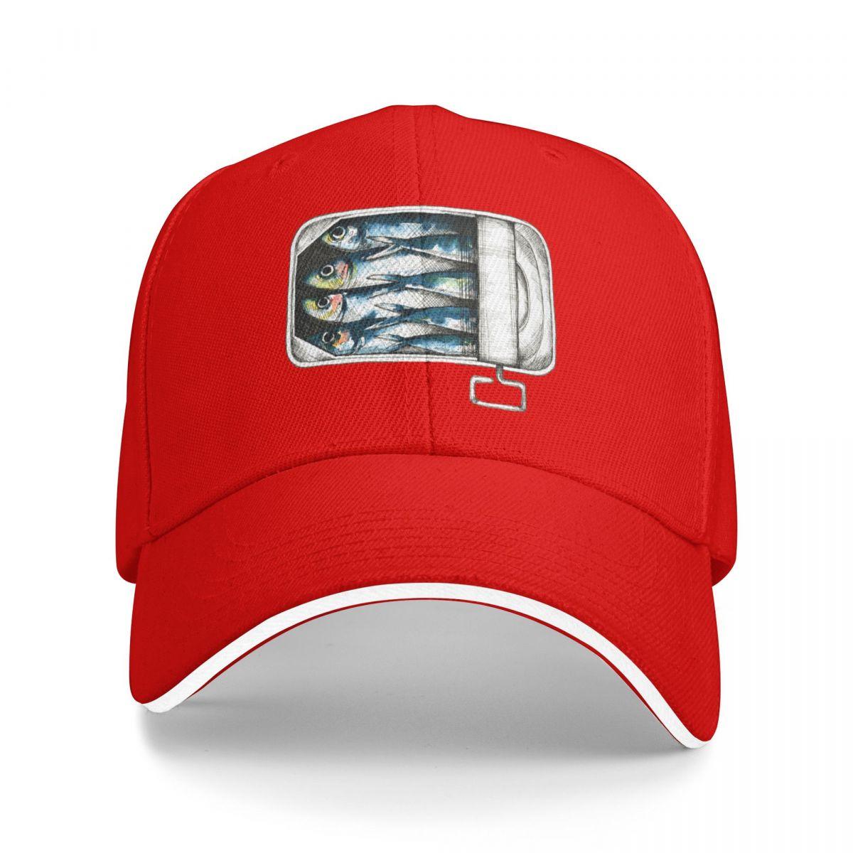 

Packed like sardines Baseball Cap Sports Sunhat Sunscreen Women Hats Mens