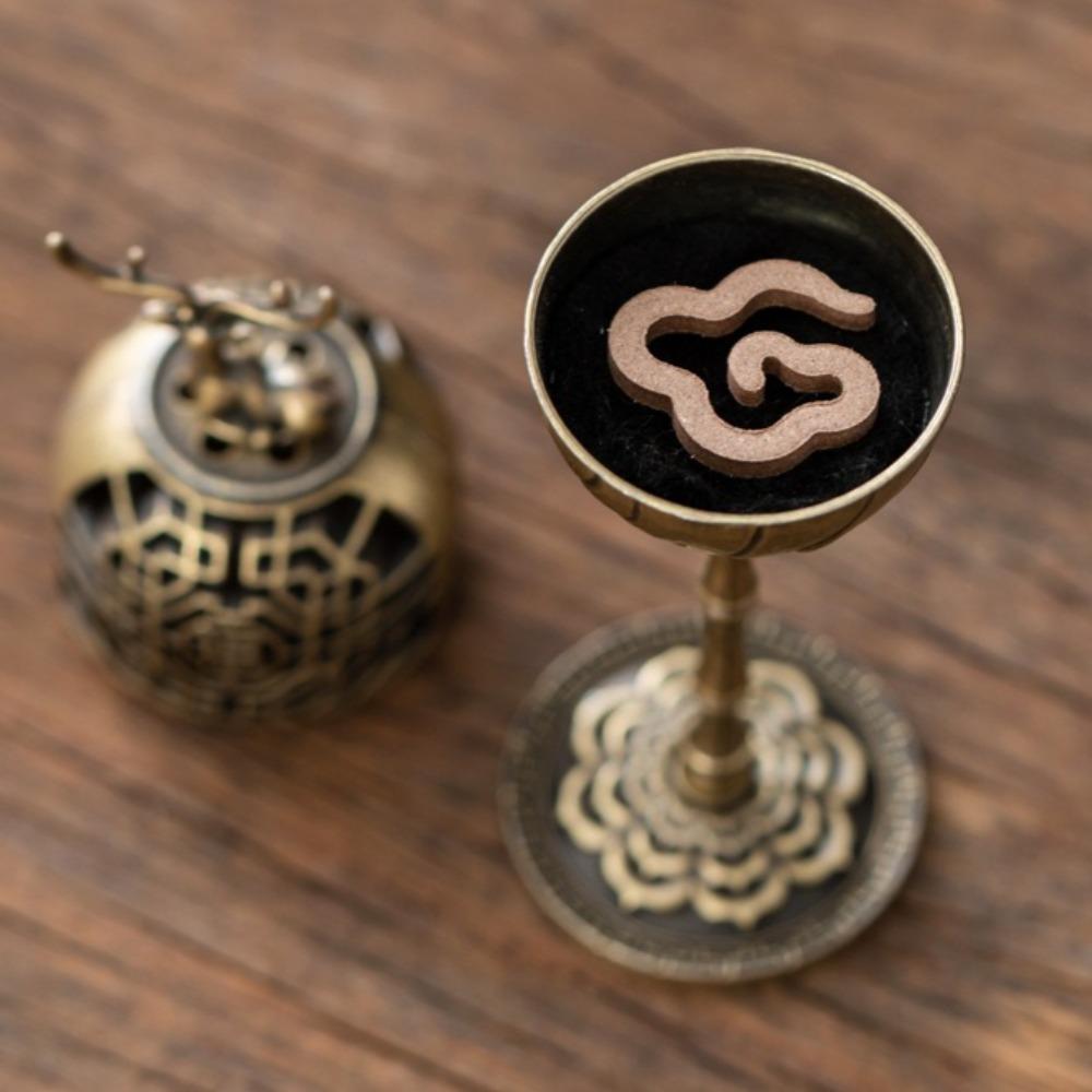 Hohler Aromatherapie Räuchergefäß Räucherweg Kleines Räuchergefäß Innen Hoher Fußofen Büro Teestube Dekoration