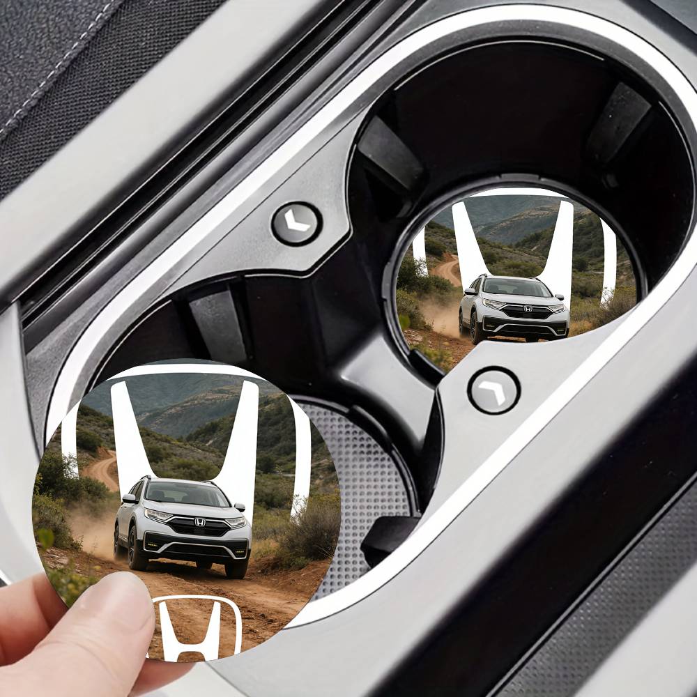 AAADC1 For Honda New Car Cup Holder Anti-Slip Silicone 7cm Insert Coaster Mat Universal Car Accessories Black Fit Most Cars