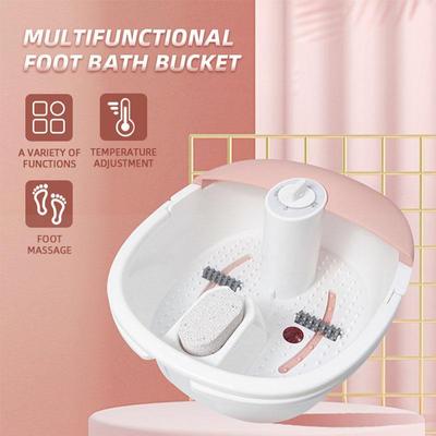 Multifunctional Foot Bath Bucket with Constant Temperature Heating Automatic Massage Foot Bath with Bubble Roller Guasha