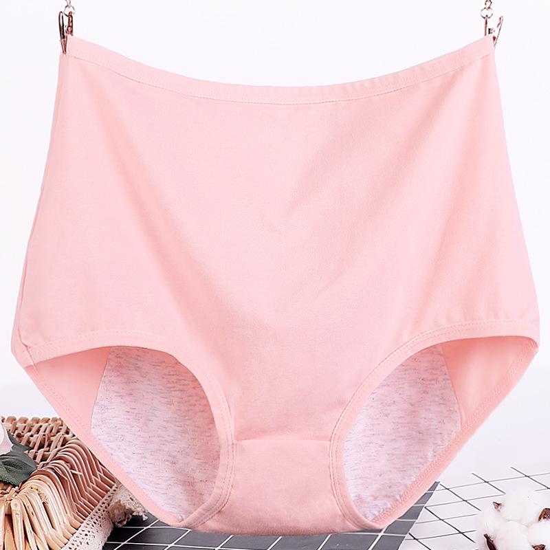 Plus Size High Waist Period Panties Women Menstruation Briefs Cotton 