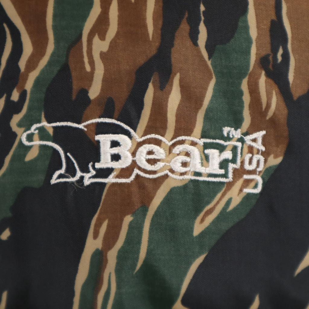 Bear USA Camouflage Down Jacket L Khaki Reversible Women Used