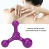 Back Muscle Massager 4 Balls Structure Deep Relaxing Neck Massage Tool for Neck Leg Purple