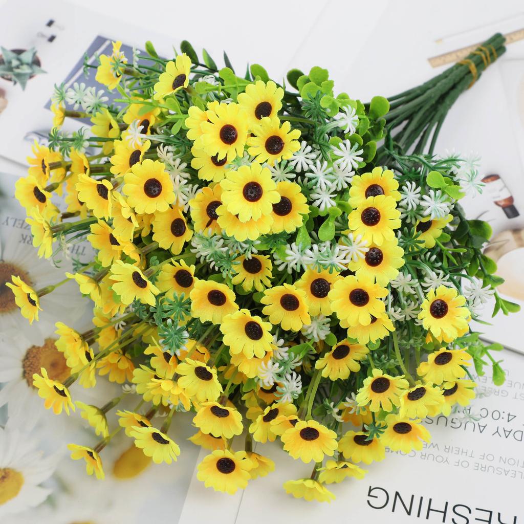 Simulation Sunflower Daisy Wedding Home Party Hotel Engineering Photography Flower Arrangement Props Fake Flower Decoration