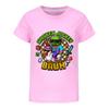 Chicken jockey summer short-sleeved T-shirt and pants suit for middle and large children 4519