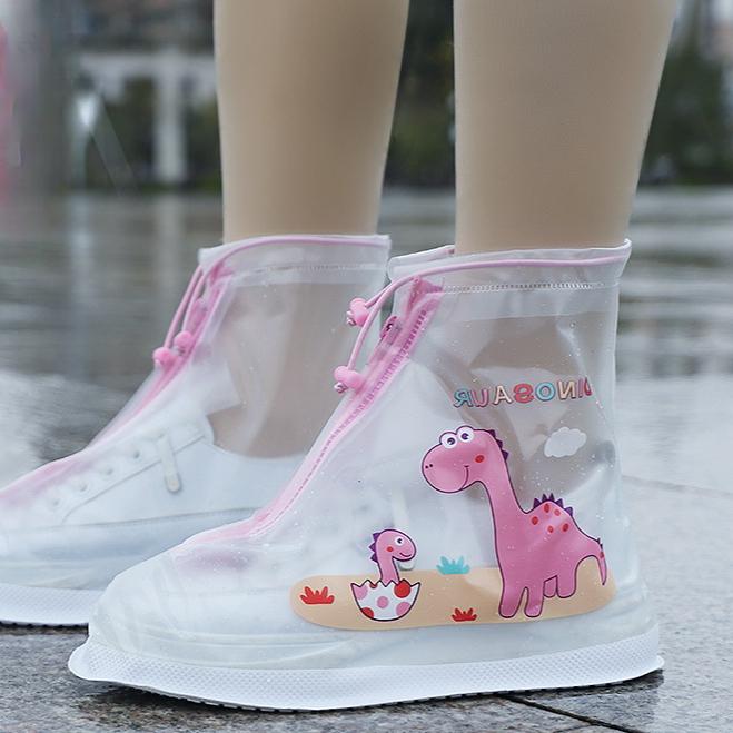 

Детские водонепроницаемые нескользящие чехлы на сапоги Beimei для мальчиков и девочек — прочные и плотные, идеально подходят для дождливых дней. L