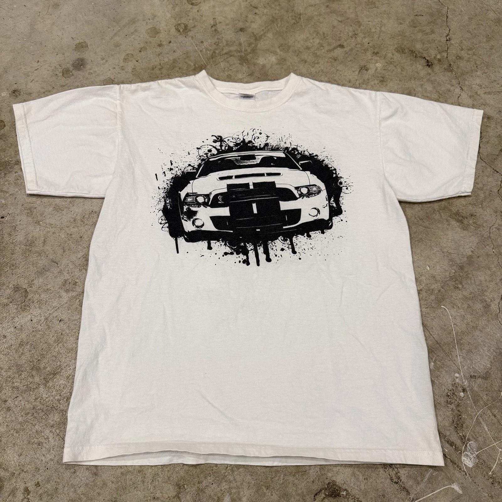 

Shelby Mustang “Don t Even Try To Keep Up T-T-Shirt Anvil Sz Large White Men s XL