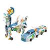 2 Stück Auto-Transformationsspielzeug Magnetische Kollision Verwandlungs-Hirschform 2-in-1 Interaktives Mechanisches Puzzle-Spielzeug