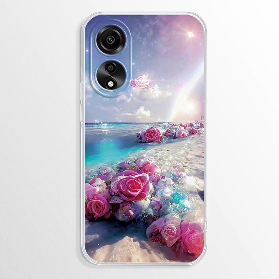 Pentru Oppo A38 A18 A78 A58 4G Carcasă Fundas Marmură Transparentă TPU Rezistentă la Șocuri Coque Pentru OppoA78 OppoA58 OppoA38 OppoA18 4G Moale Capa Carcase