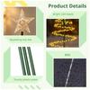 Christmas Tree Garden Decorative Lights Stars LED Solar Ground Light Solar Energy Lamp Coil Shape Sun Lamps
