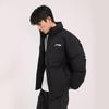 Li Ning Table Tennis Series Warm Stand Collar Comfortable Versatile Long Sleeve Cotton Jacket Unisex jackets Black AJMU293-1