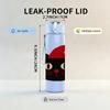 1PC Santa Hat Black Cat 750ml Color Plastic Sports Water Bottle Leakproof Flip Straw Lid Suitable for Sports Office Home Use