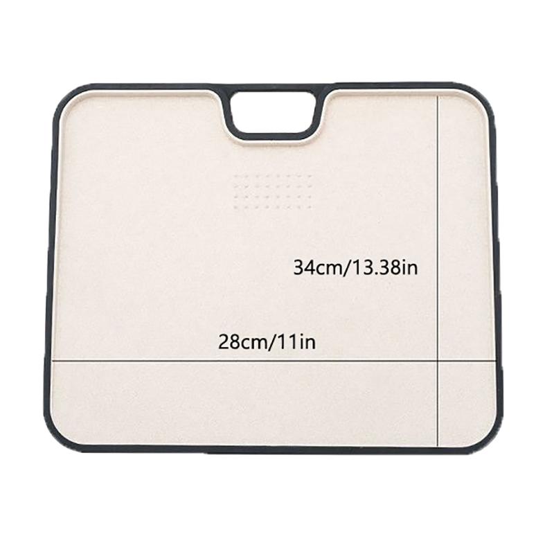 Wheat Straw Cutting Board Vegetable Meat Chopping Board Hanging Hole Spillover Prevention Kitchen Accessory Garlic Grinding