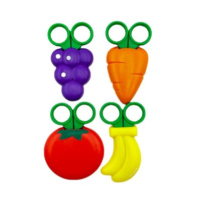 Magnetic Scissors for Children Cute Fruit Scissors Small Scissors Safe Cap Scrapbook Paper Crafts DIY Home Cutting Thread Cutter