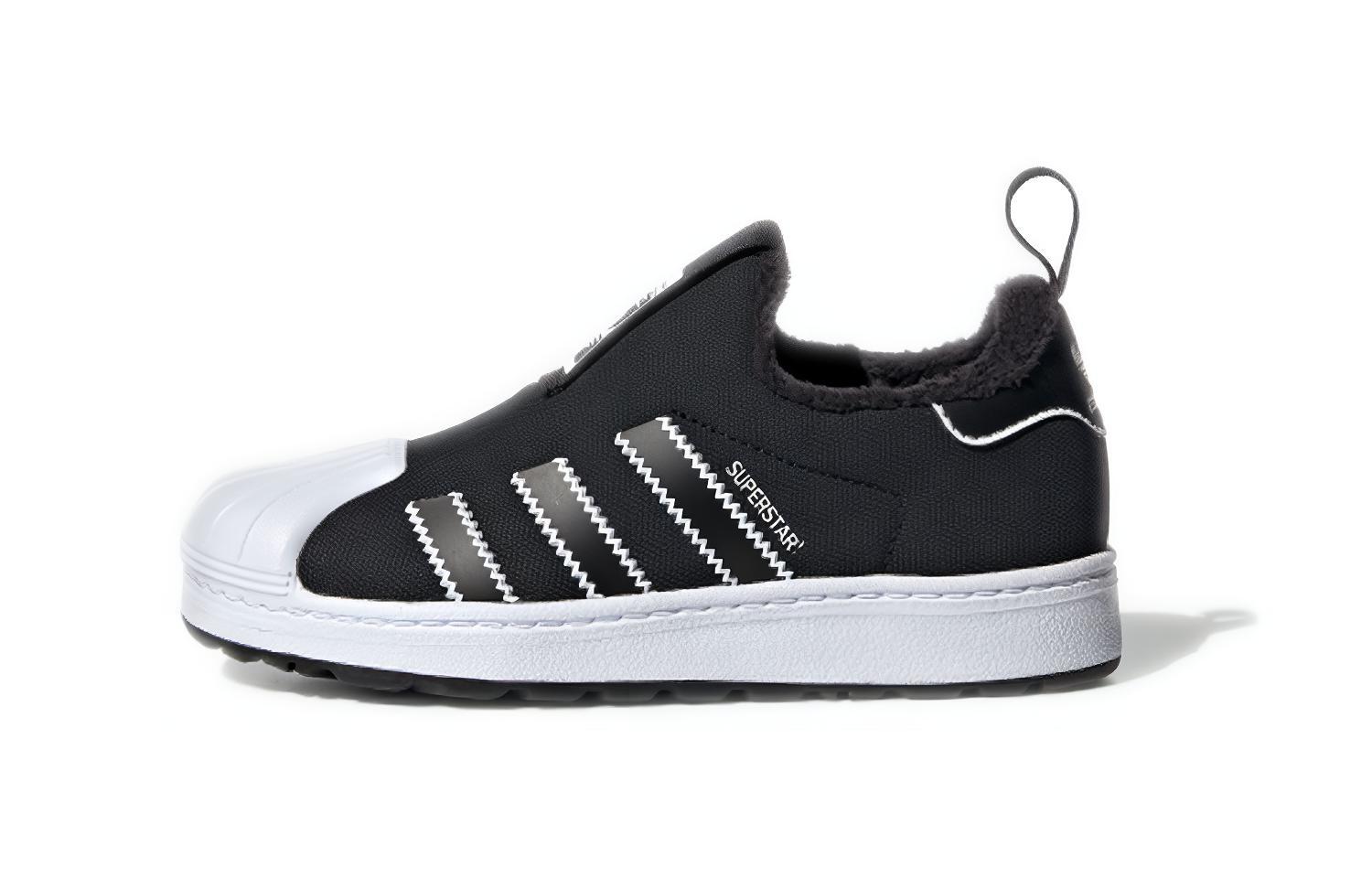 Adidas Originals SUPERSTAR 360 Wtr C Low top Skateboard Shoes Bright Black White Children Aged 3 7 Years Old EG3362 28