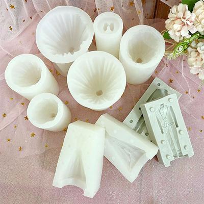 Garnitur w kształcie DIY ręcznie robione 3D formy gipsowe formy na świece materiał silikonowy 24 style wybierz idealny prezent dla miłośnika pieczenia