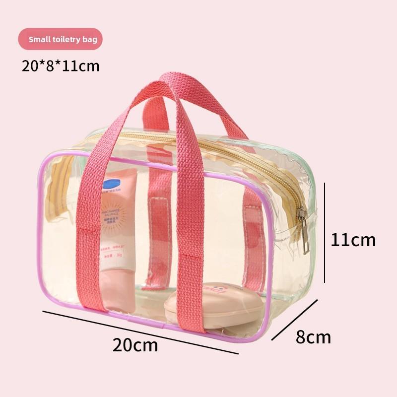 Pvc Travel Toiletry Bag With Multiple Compartments For Women And Men