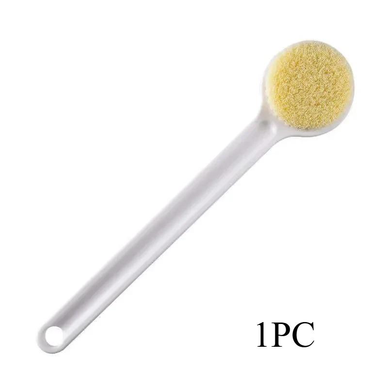 

Soft Bristle Long Handle Bath Brush Body Exfoliating Back Scrubber Reusable Showering Supplies for Home Bath Room about 150G