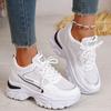 Fashi New Comfortable Thick-soled Walking Shoes Spring/autumn Round Head Mesh Breathable Sexy Casual Sneakers for Women