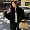 Fur jacket women's stand-up collar short imitation fox fur top new plush women's clothing light