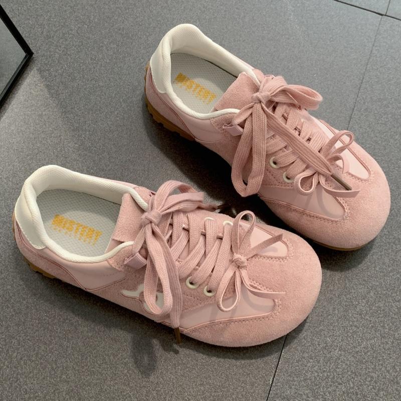 Fashion New Hot Women Shoes 2025 Retro Comfortable Soft Flat Shoes Spring Autumn Casual Shallow Mouth Sneakers German Traning Shoes