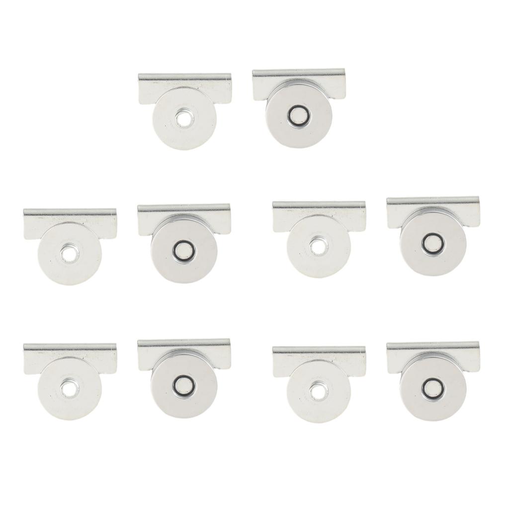 10pcs Strong Magnetic Snap Closures For Bags Secure Electroplate Color Magnetic Clasp For Handbags Backpacks And Wallets