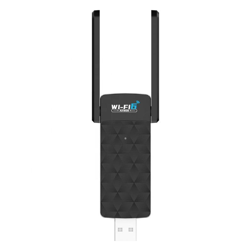 Wifi 6 Usb3.0 Adapter 1800Mbps 5G/2.4Ghz Usb Wi-Fi Dongle Wireless 802.11Ax Network Card High Gain Antenna For Windows 10 11
