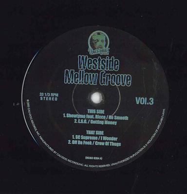 Płyta 12 cali RÓŻNE - Westside Mellow Groove Vol.3 053836354 CALI-DOGG Nieznany Rap & Hip-Hop/R&B Używana