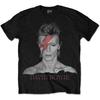 T-shirt Ufficiale Aladdin Sane di David Bowie Nuova-