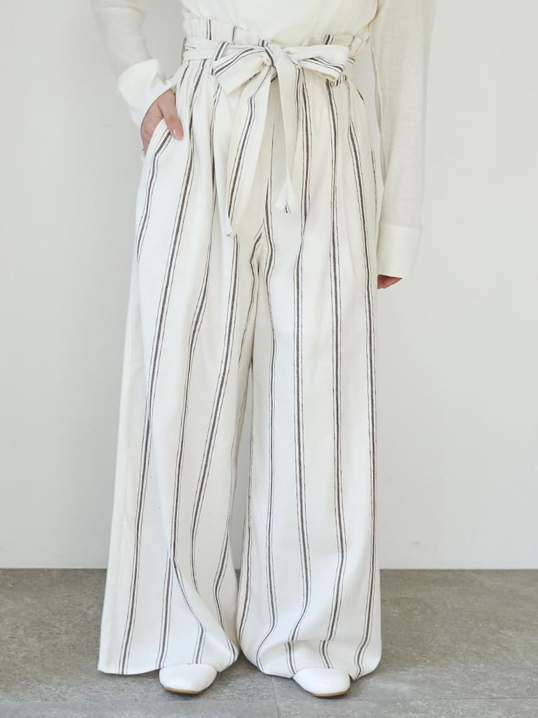 Gelato Pique Long Pants PWFP252345STRIPEF Gauze-Like