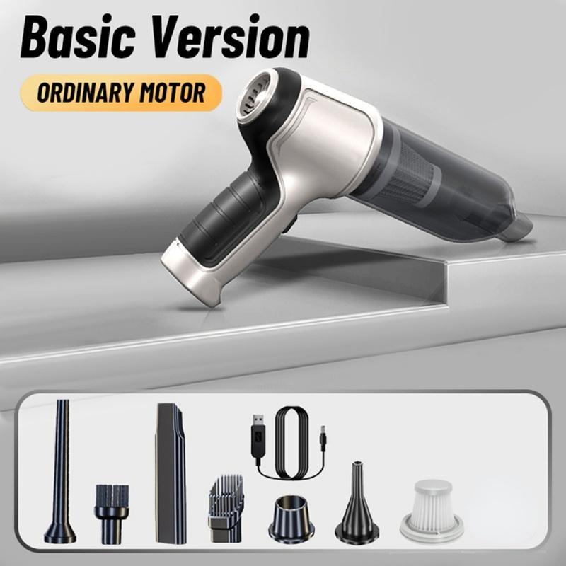 2025 New 12000PA Wireless Car Vacuum Cleaner Powerful Cleaning Machine Car Accessories Home Auto Mini Portable Cordless Cleaner Strong Suction