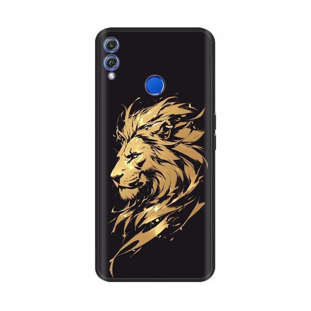 Shockproof Cover For Honor 8X Case Soft TPU Silicone Back Cover For Huawei Honor 8X Cases Honor8X Animals Painted Cover Fundas