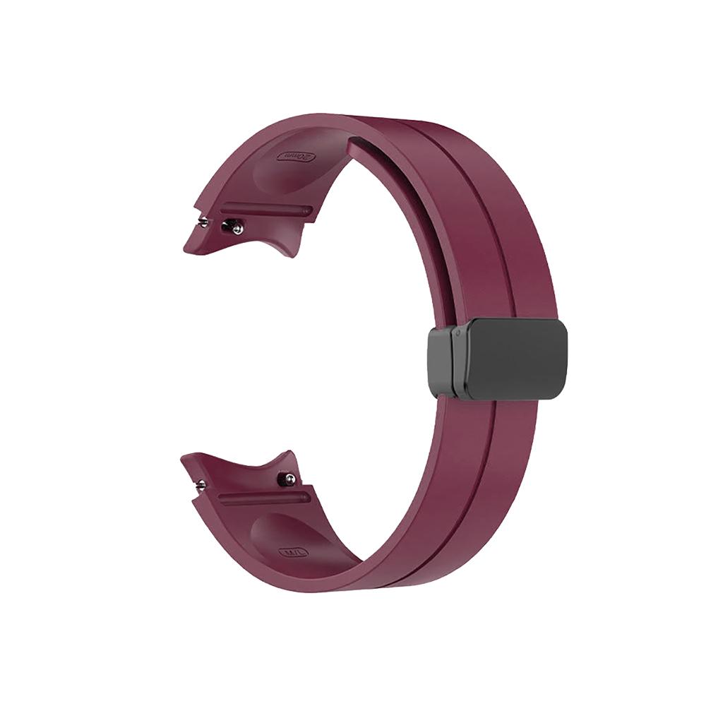 No Gap Silicone Strap For Samsung Galaxy Watch 6 5 4 40mm 44mm 5 Pro 45mm Magnetic Bracelet Band For Watch 6 4 Classic Watchband