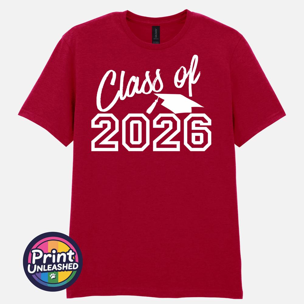 Class of 2026 TShirt Graduation Gift Leavers Tee Graduate School College Top M