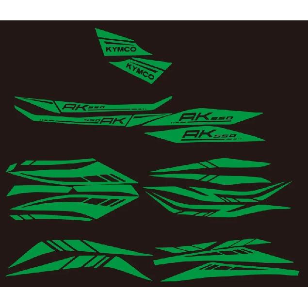 Motorfiets koplamp kuip stickers stickers emblemen voor KYMCO AK550