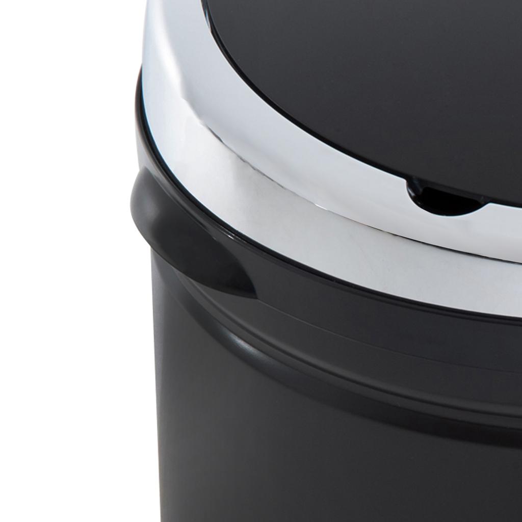 Trash Can with Motion Sensor, Stainless Steel, 30.5 Cm X 30.5 Cm X 81.5 Cm, Black