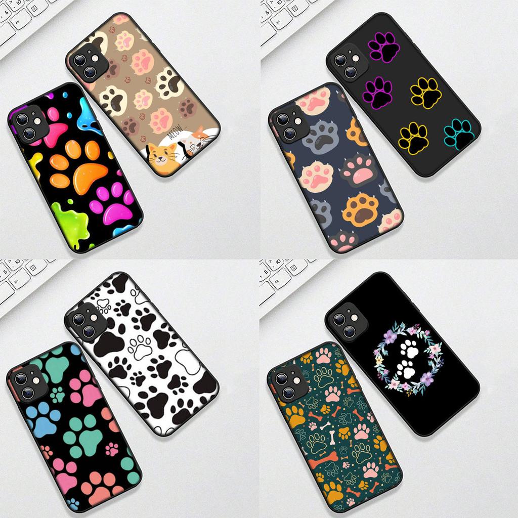 Cat Cute Dog Paw Wallpaper Phone Case for Apple iPhone 17 Pro XS Max Air 6 7 8 Plus 5 + SE 2022 SE2 16E 8+ Protective Cover