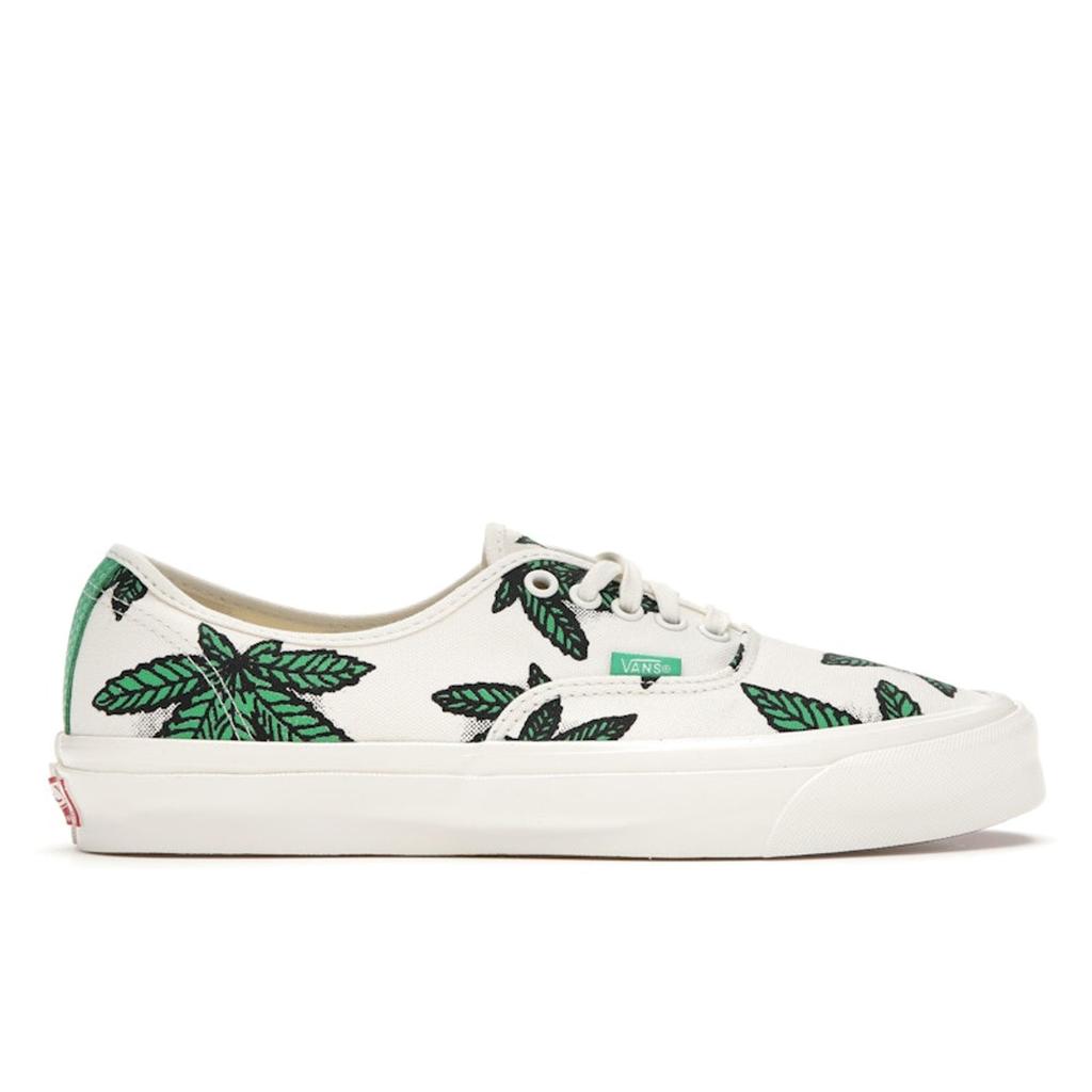 Vans OG Authentic LX Sweet Leaf - White Unisex Sneakers Green VN0A4BV94JM