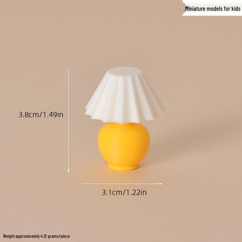 Dollhouse Retro Bedside Lamp Miniature Furniture Decoration