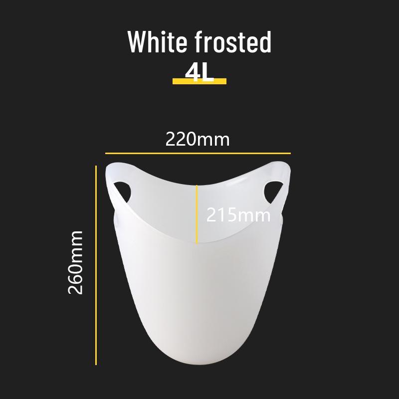 Yuanbao Transparent Plastic Ice Bucket for Wine, Beer, and Champagne - Handheld with Ears