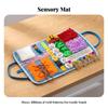 Sensory Training Mat with Handles Interactive Fidget Blanket Textured for Travel