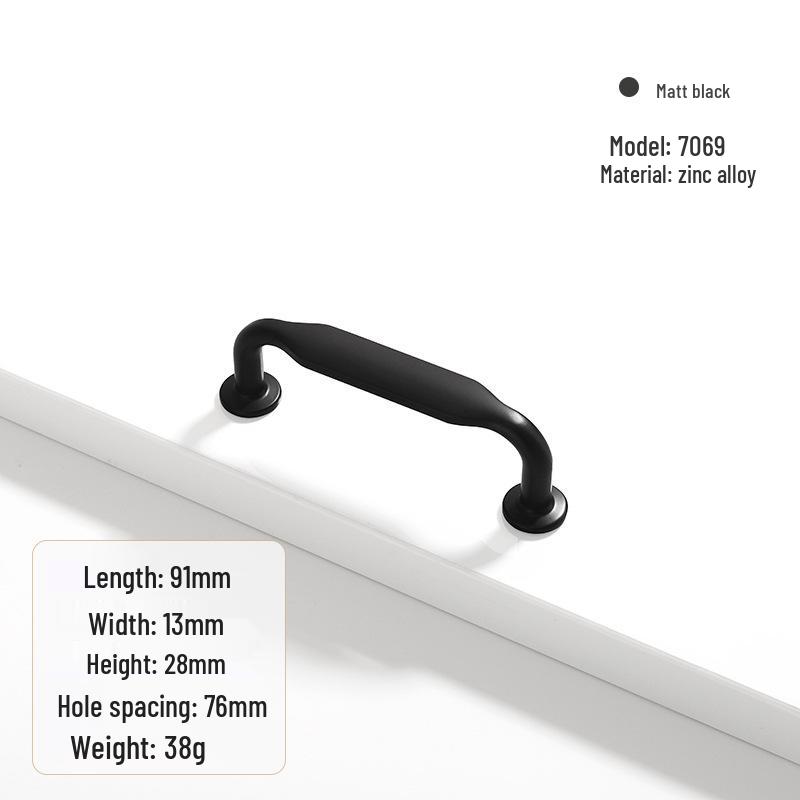Modern Zinc Alloy Cabinet and Drawer Handle - Furniture Hardware Accessory